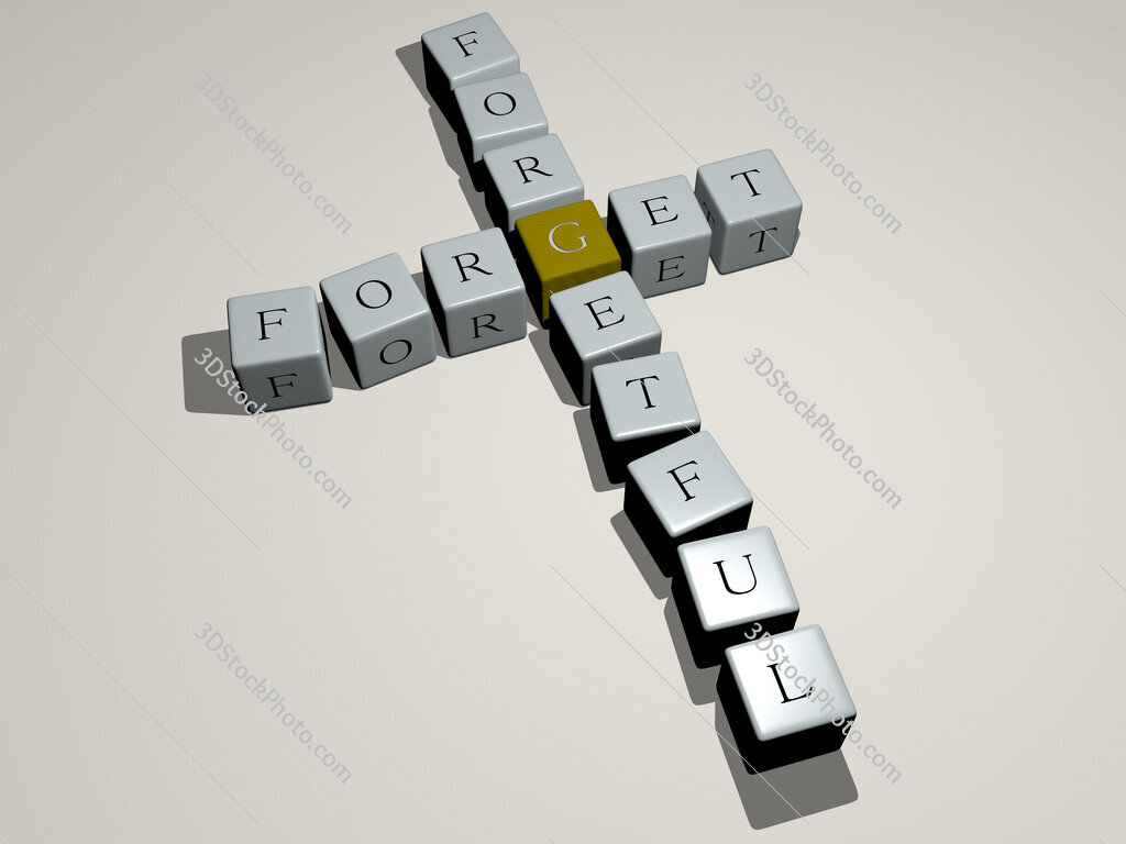forget forgetful crossword by cubic dice letters