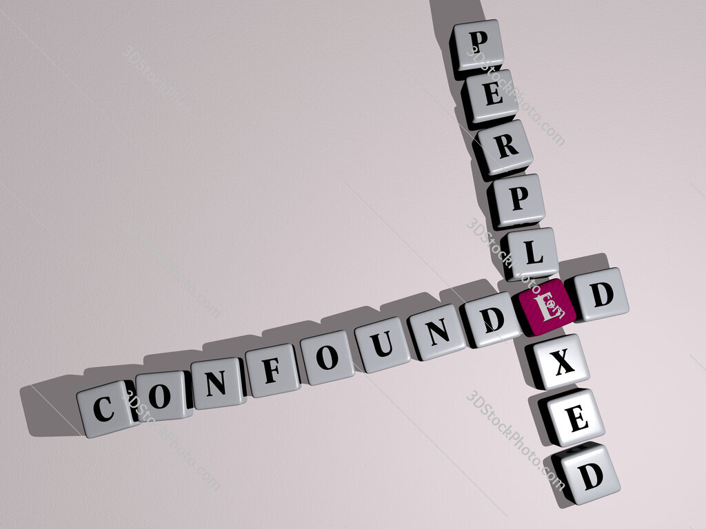 confounded perplexed crossword by cubic dice letters