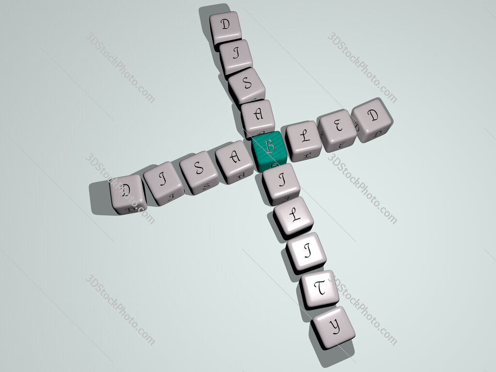 disabled disability crossword by cubic dice letters