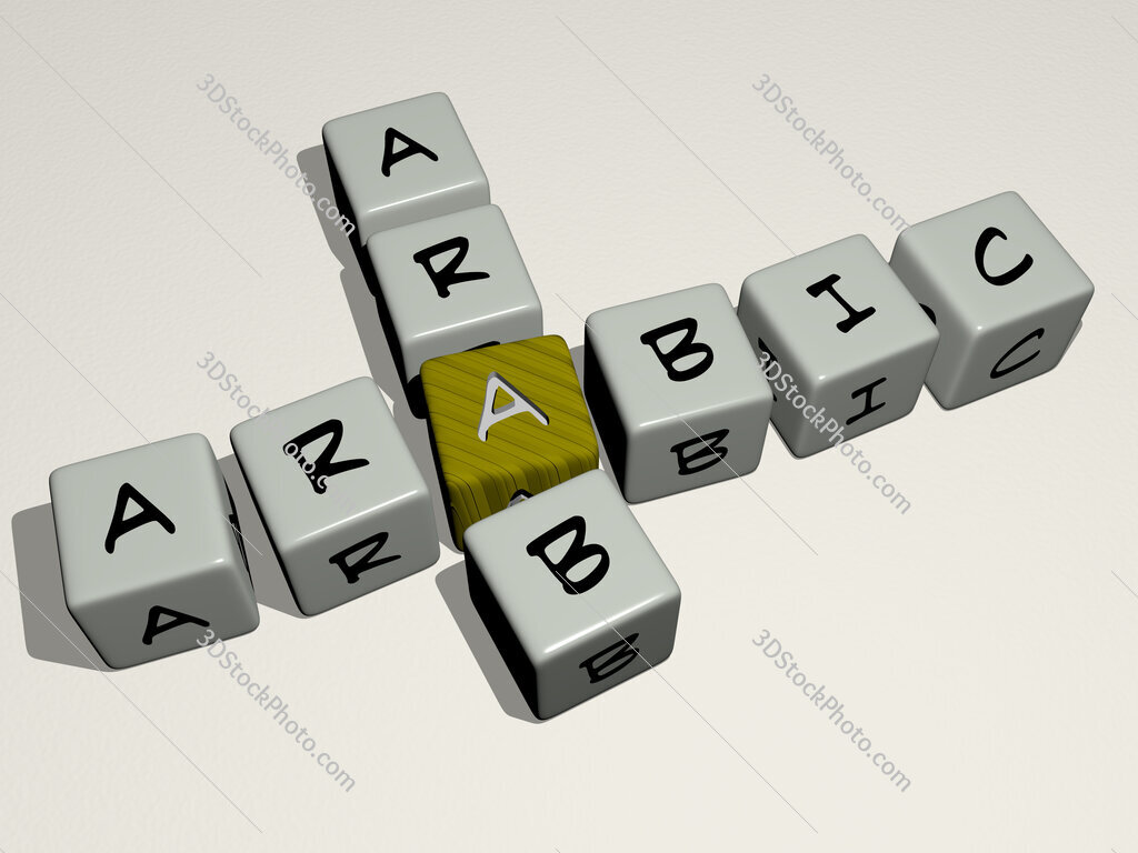 arabic arab crossword by cubic dice letters