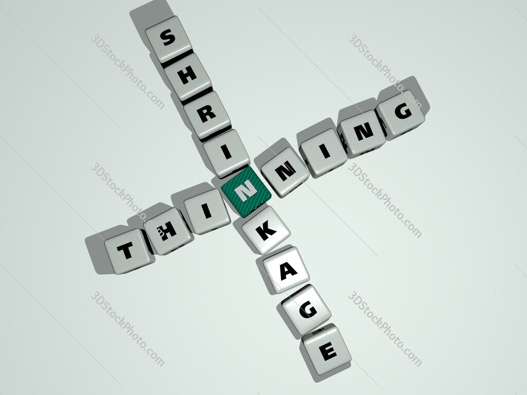 thinning shrinkage crossword by cubic dice letters