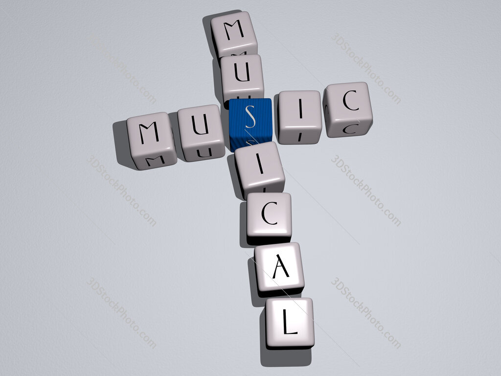 music musical crossword by cubic dice letters