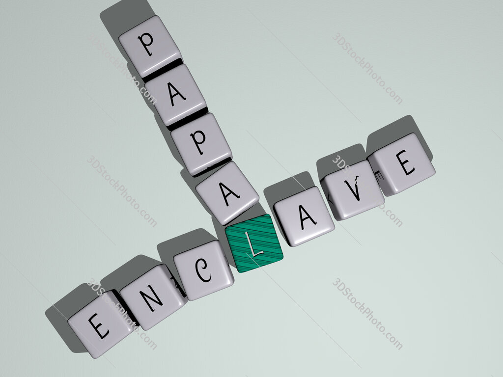 enclave papal crossword by cubic dice letters