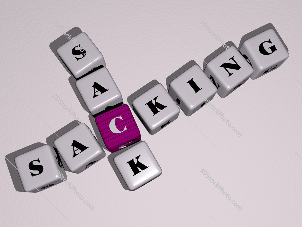 sacking sack crossword by cubic dice letters