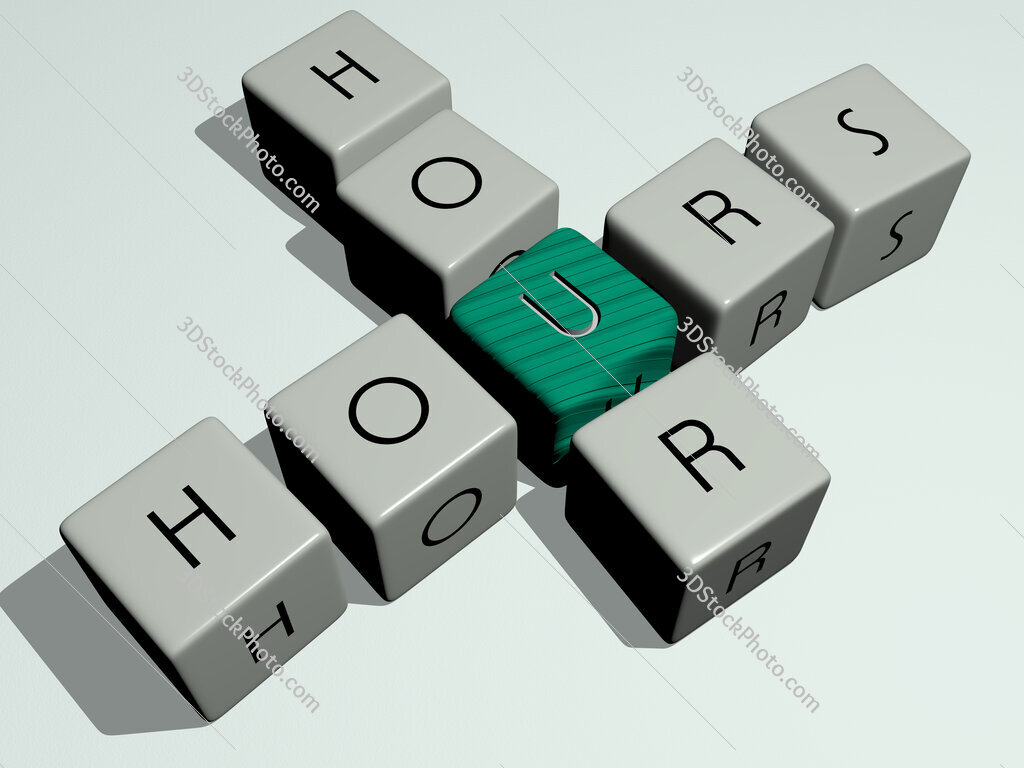 hours hour crossword by cubic dice letters