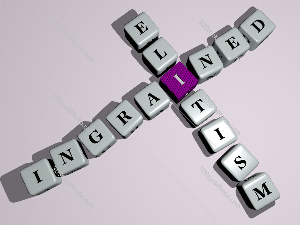 ingrained elitism crossword by cubic dice letters