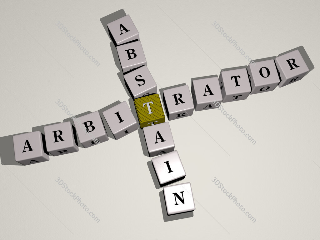 arbitrator abstain crossword by cubic dice letters
