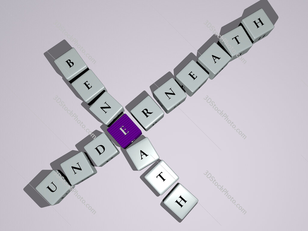 underneath beneath crossword by cubic dice letters