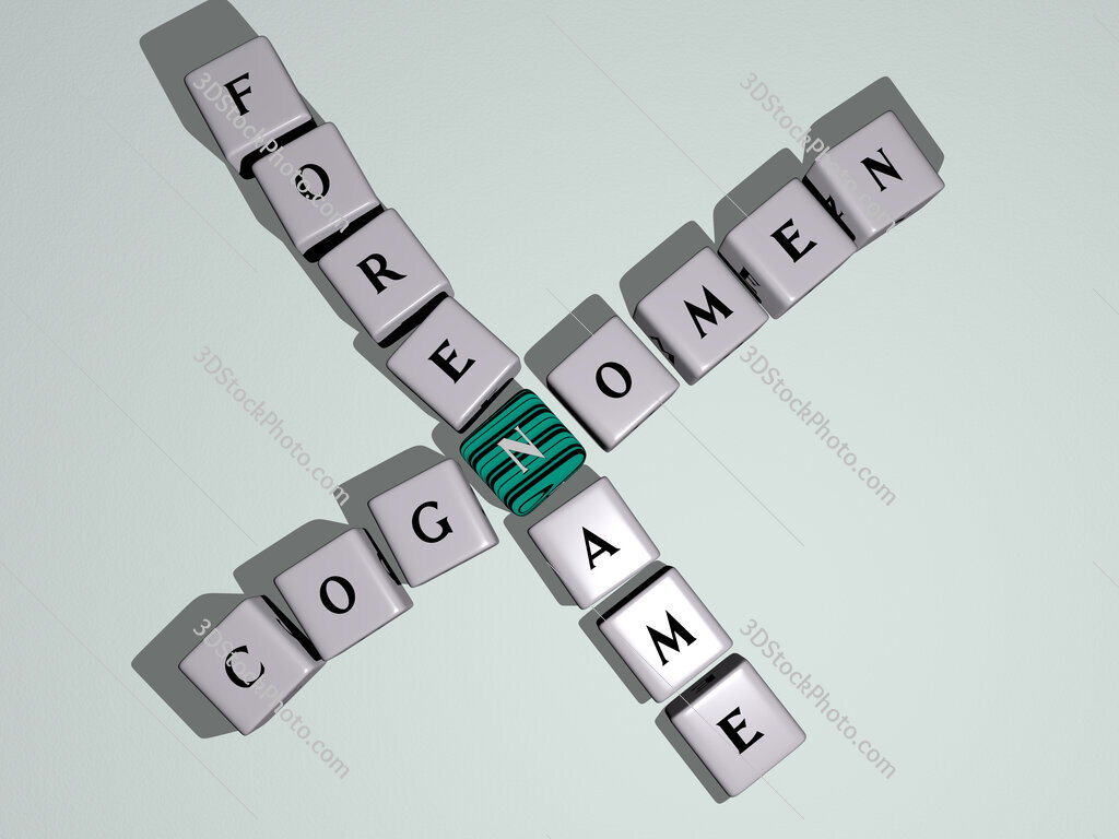 cognomen forename crossword by cubic dice letters