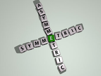 symmetric asymmetric